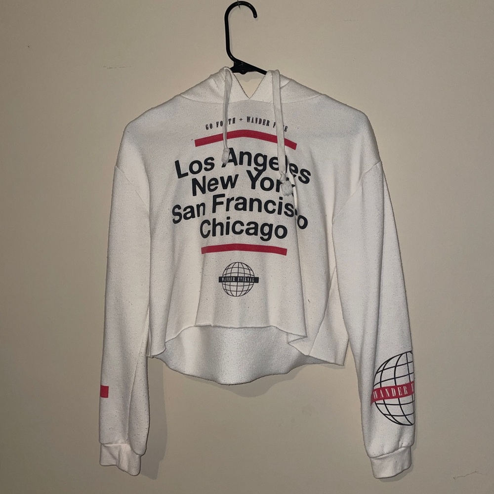 cropped sweatshirt